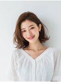 レイヤーカット/イメチェン/外ハネボブ/美髪/ワイドバング/髪型