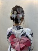 浴衣で花火