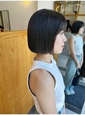 【three】黒髪×ミニボブ[女性専用サロン]