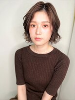 カバーヘア ブリス 大宮西口(COVER HAIR bliss) ナチュラルブラウンウェットヘアボブパーマp1大宮20代30代40代