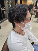 men's/センターパート/メンズパーマ/メンズカット/布施駅