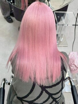 ペールピンク/ハイトーン/ブリーチ/ピンクカラー