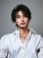 オーシャントーキョー(OCEAN TOKYO)&nbsp;【大人の色気】緩め波巻きパーマシャドウパーマセンターパート