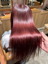 クラン バイ ナチュラル(clan by Natural)&nbsp;王道美髪ストレート/ピンクレッド/髪質改善トリートメント/艶髪