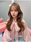 韓国レイヤー/渋谷韓国ヘア/渋谷/顔まわりカット/ロングレイヤー