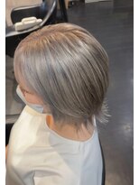 ヘア フラッグ 西葛西店(hair flag)&nbsp;【透明感たっぷりホワイトグレージュショート】