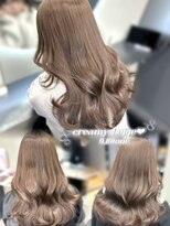 ユアーズヘア 東新宿店(youres hair)&nbsp;やわらかさたっぷりクリーミーベージュで上品なヘアに♪