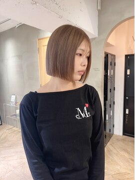 ローレン(LOREN) 透明感髪質改善ベージュダブルカラーミルクティーグレージュ