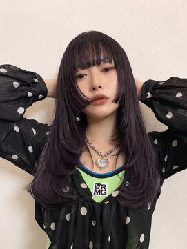 ラビットホール(Rabbit hole) 【misato】ブリーチなしダブルカラーで作るダークラベンダー