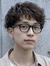 【野呂限定】カット+ルーズショートパーマ+補習TR〔心斎橋/men's〕
