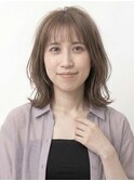 はねやすいなら外はねパーマで馴染ませる伸ばしかけミディアム