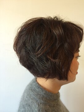 カタチヘアー(HAIR) くせげ可愛い。。。ショコラオレンジ。。。ボブのカタチ