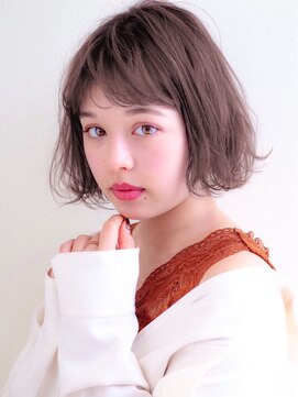 ロンド レグリーズ 立川(Lond leglise) 外ハネ/ボブ/グレージュ/小顔/ミニボブ