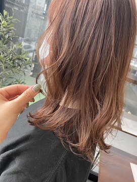 テラスヘア 新潟駅南(TERRACE hair) 春カラーで柔らかピンクベージュ!