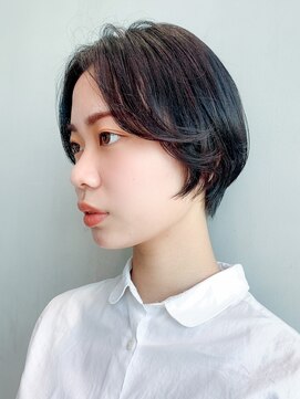 アイティーバイアルバム 八王子店(IT by ALBUM) ブラックショート_Aラインボブマロンベージュ_ba332391