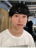 メンズカットパーマ波巻ツイストスパイラルパーマ札幌大通