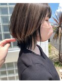 インナーカラー×ウルフカット【大分】