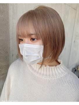 ガルボヘアー 名古屋栄店(garbo hair) #ガルボ#プルエクステ#ベージュ#ショート#10代#名古屋