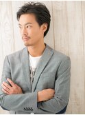 大人ブルーグレージュ☆アップバング似合わせカットE