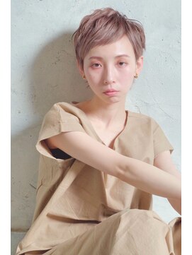 クシュ 所沢西口プロぺ通り(kusyu... ) 似合わせカットボブウルフココアベージュ/黒髪/グレージュカラー