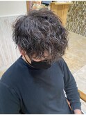 メンズ波巻きスパイラルパーマ