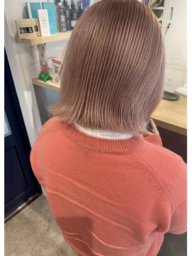 キッカ(kicca) 【kicca】ボブ×ピンクベージュ