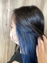 アース 川崎店(HAIR&MAKE EARTH) ブルーインナーカラー