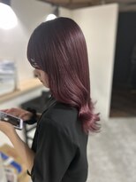 ラフ 難波店(LAFF)&nbsp;#黒髪#ボブルフ#ネビージュ#小顔#ワンレン