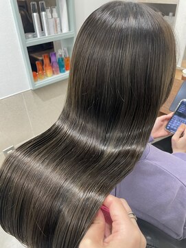 トゥーリ 薬院店(tuuli) tuuli miyu オリーブグレージュスーパーロング/縮毛矯正