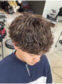 熊本メンズサロン 波巻きパーマ MEN'S HAIR 波巻きスパイラル