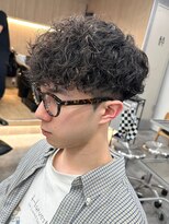 エルマーク 梅田(L-MARK)&nbsp;スペインカールスパイラルパーマツイストパーマフェード短髪