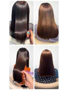 美容室フルール 20代30代40代大人可愛い髪質改善小顔艶感ミディグレージュ