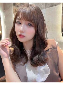 プアメリア 名古屋(Puamelia) ブリーチなし 前髪縮毛矯正 髪質改善 レイヤー 艶髪