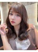 ブリーチなし 前髪縮毛矯正 髪質改善 レイヤー 艶髪