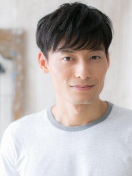 モッズヘア メン 新所沢店(mod's hair men) 好感度◎ツーブロックくせ毛風アッシュブラックマッシュb新所沢