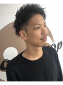 ツーブロック×ショート