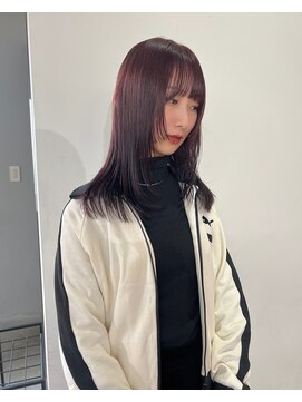 ニコフクオカヘアーメイク(NIKO Fukuoka Hair Make) 【NIKO】暖色カラー/赤髪/姫カット/ワイドバング