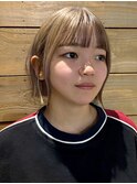 【 切りっぱなしボブ × ハイトーンベージュ 】浅野美紀