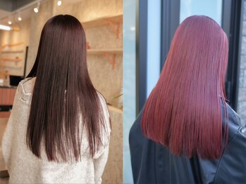 ジュール(JOULE'S)の写真/【名古屋伏見/徒歩2分】ダメージレスな施術が人気！傷みが気になる髪も、潤いを与えサラ艶ヘアを叶えます♪
