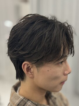 バース 梅田中崎町店(BIRTH) ニュアンスパーマセンターパートフェザーパーマワンカールパーマ