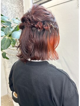 イースエモーション(ease et motion) 【天神.大名.今泉】ハーフアップ×インナーカラー