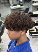 波巻きパーマ、メンズパーマ、シャドウパーマ
