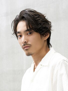 メンズヘアセンス 渋谷(MEN'S HAIR SENSE) フェザーパーマ/センターパート/シャドウパーマ/メンズ/眉毛