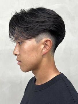 ニコ トウキョウ 渋谷(nico TOKYO) メンズセンターパートニュアンスパーマ毛流れ縮毛矯正刈り上げ