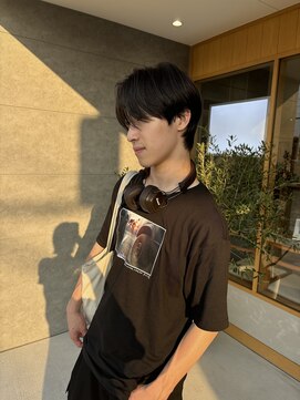 パウダーヘアー(powder hair) 刈り上げないセンターマッシュ