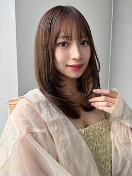 トリッカ シブヤ(TRICCA SHIBUYA) レイヤー/時短スタイリング/ワンカール/前髪カット/長めパッツン