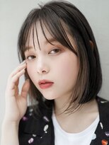 ギークス(GEEKS)&nbsp;【GEEKS渋谷】イヤリングカラー/冬カラー/伸ばしかけボブ/透明感