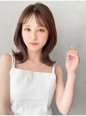 イヤリングカラー　ボブ　大人かわいい　フェザーバング