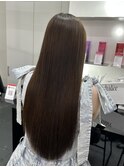 髪質改善ストレート×7トーンココアブラウン