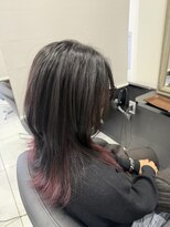 ヘアーデザイン ジェルム(Hair Design germe)&nbsp;インナーカラー×ミディアムウルフ  MAYUKO